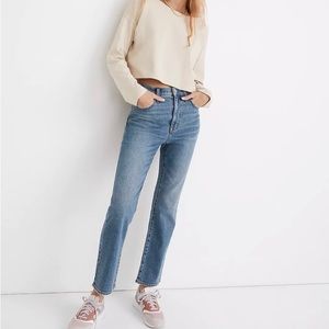 Madewell Petite Slim Demi-Boot Jeans 27P Enright Wash